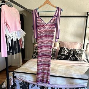 Missoni Multicolor Zigzag Knit Dress